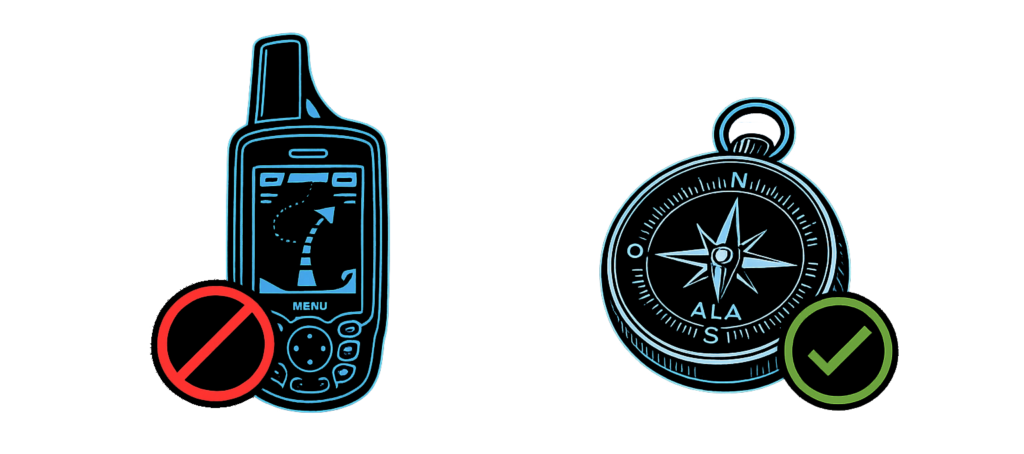 GPS vs brújula — ALA no decide por ti, te ayuda a saber dónde estás